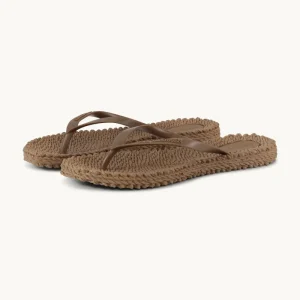 Flip Flops With Logo - Mocca