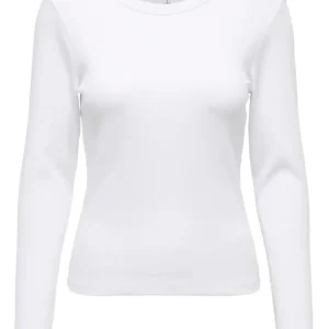 ONLY O-neck stram basis bluse